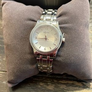 Bulova Ladies Stainless Steel Watch.  Brand new.  Never worn